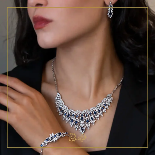 سرویس طلا پیوه ژن یاقوت کبود resmi